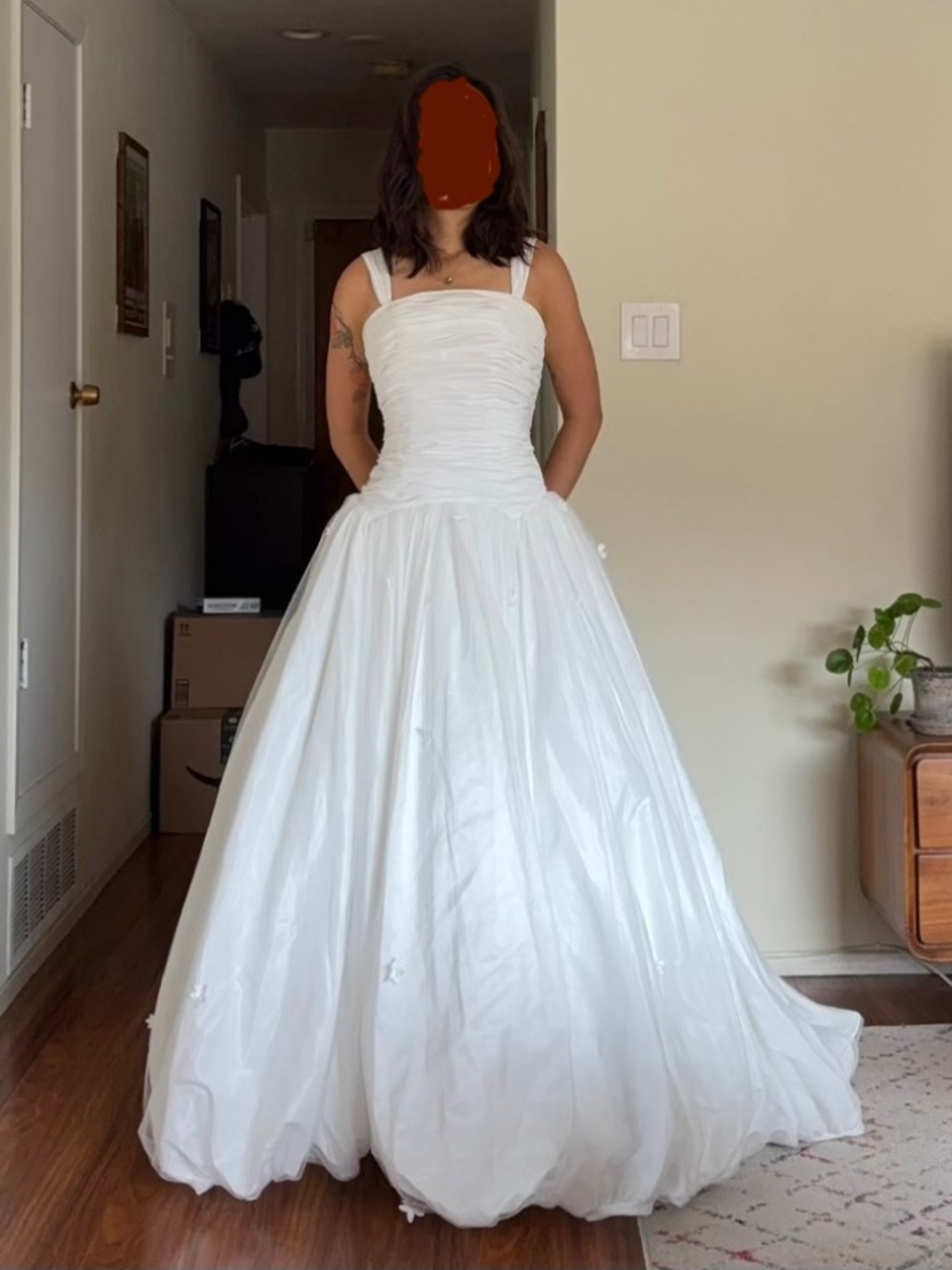 Danielle Frankel Inspired Taffeta Wedding Gown - Never Worn